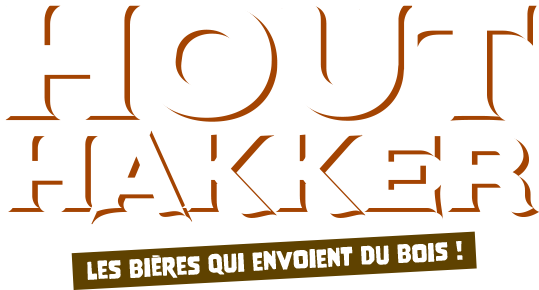 Logo Houthakker orange les bières qui envoient du bois !