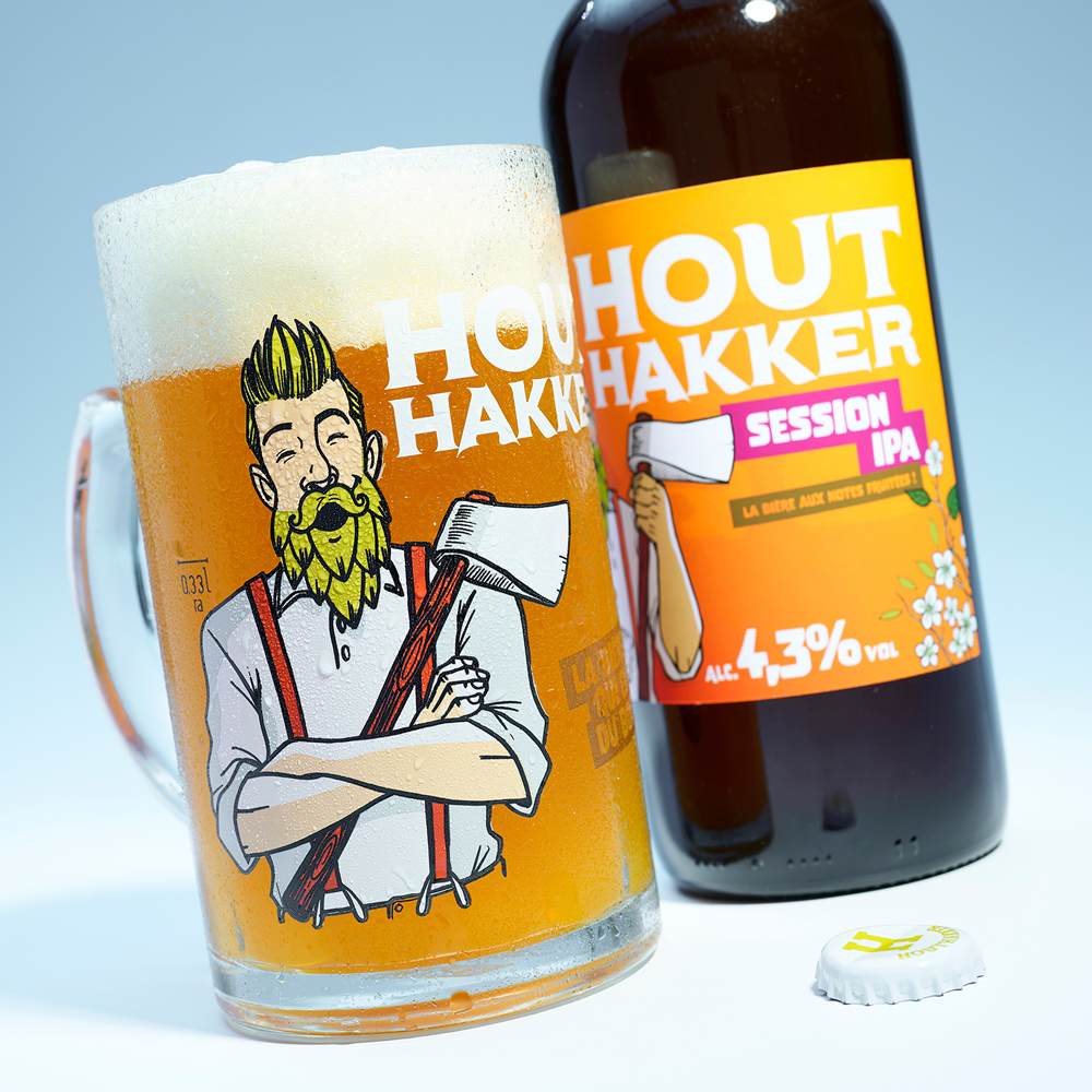 chope et bouteille 75cl Houthakker 75cl